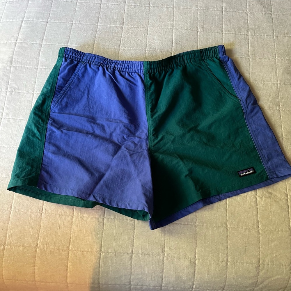 Colorblock Green & purple 5" baggies